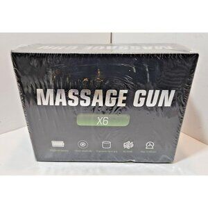 Massage Gun With 6 Attachments in Case Brand New
